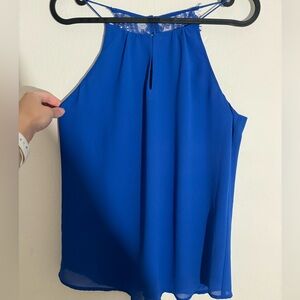 Anna Grace blue top, size Sp